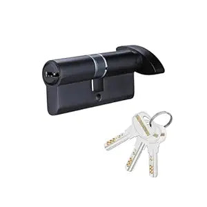 BonKaso Mortise Handle Lock ( Matt Black, 3 Keys)