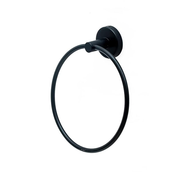 BonKaso Napkin Holder Round Ring (Matte Black, Pack-1)