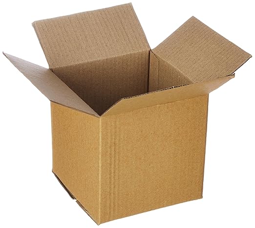 bonkaso 3 ply brown corrugated packaging packaging box size:6x6x6 inch, pack of 10