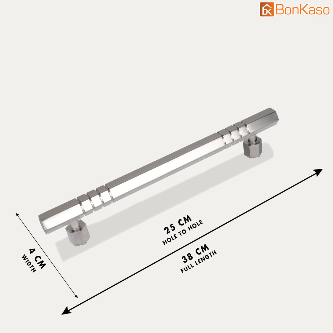 BonKaso FDH-2BL Door Handle in Aluminum Push Pull