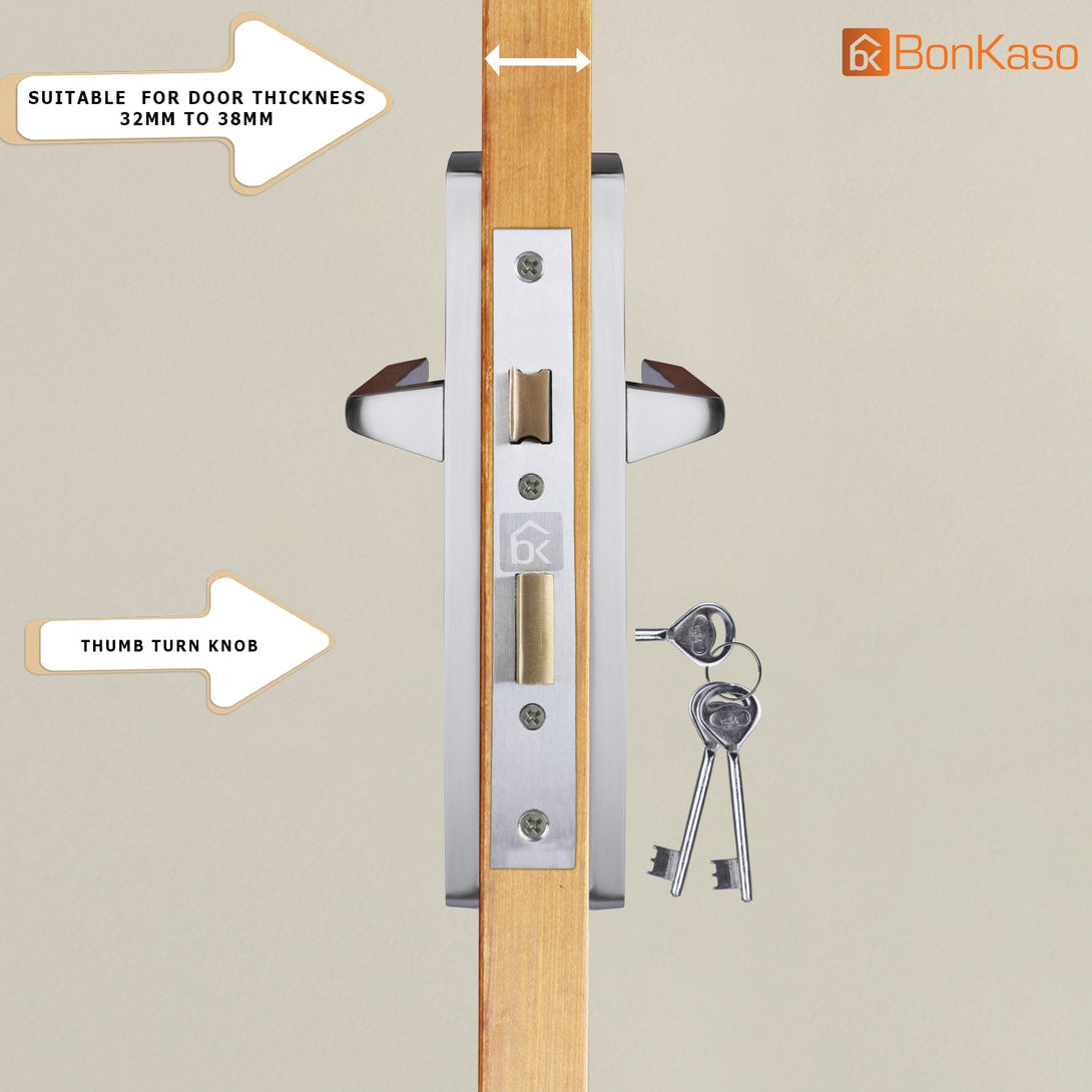 BonKaso KYGMC-1 Mortise Door Lock with Door Handle Set