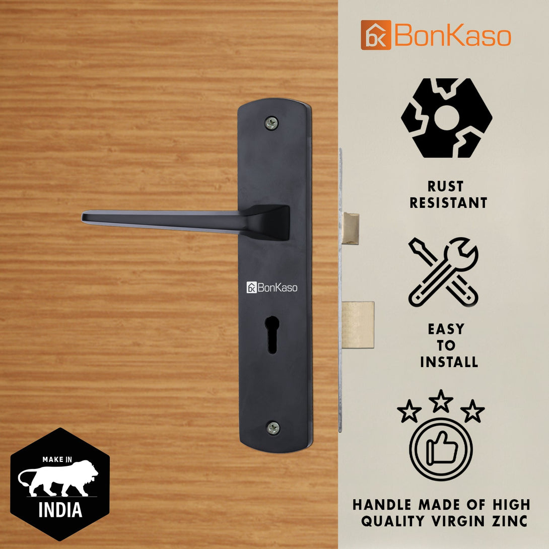 BonKaso KYGMC-1 Mortise Door Lock with Door Handle Set