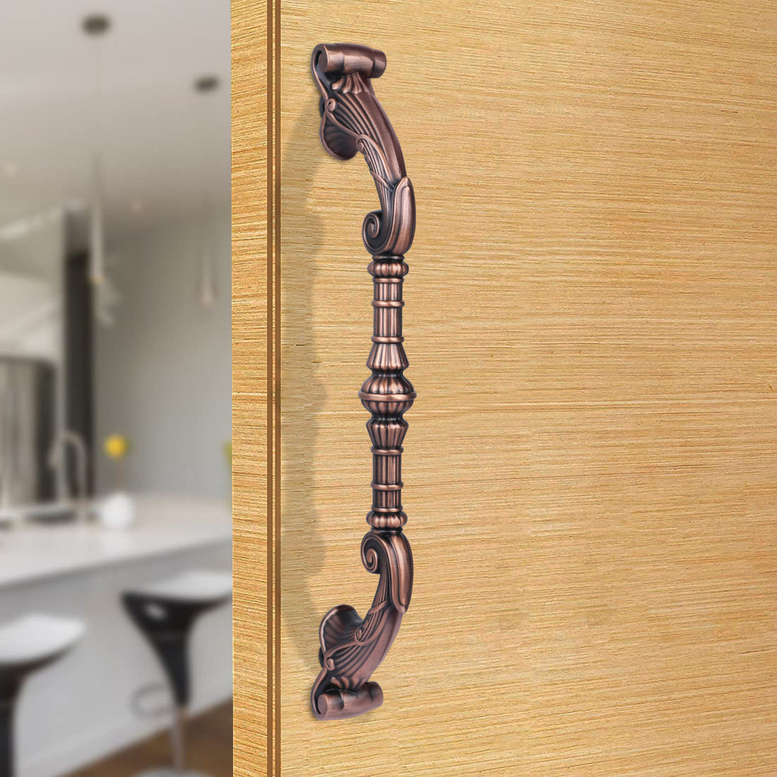 BonKaso FDH-15AC Door Handle in Aluminum Push Pull (Copper, Set-1)