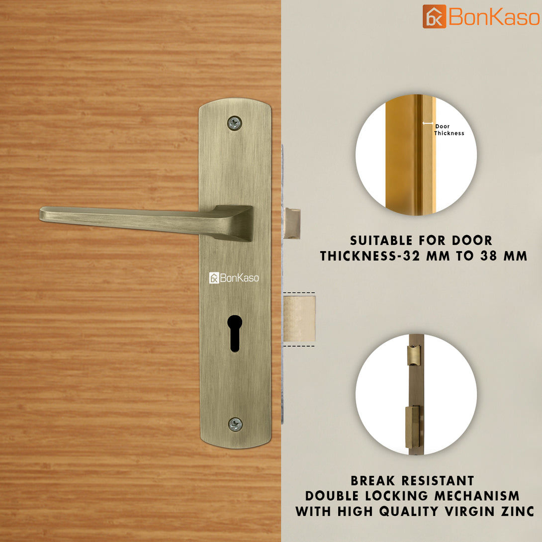 BonKaso KYGMC-1 Mortise Door Lock with Door Handle Set