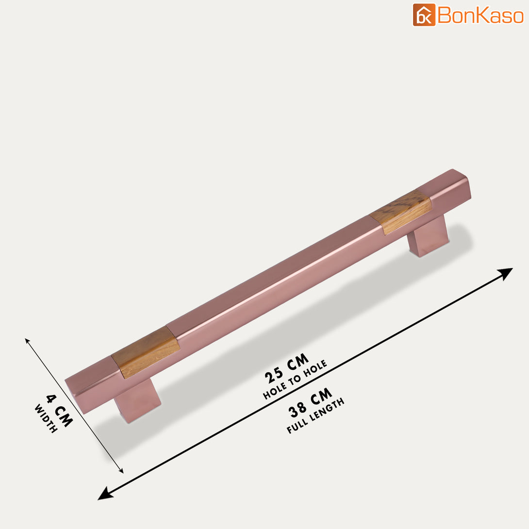 BonKaso FDH-6SF Door Handle in Aluminum Push Pull (Satin, Set-1)