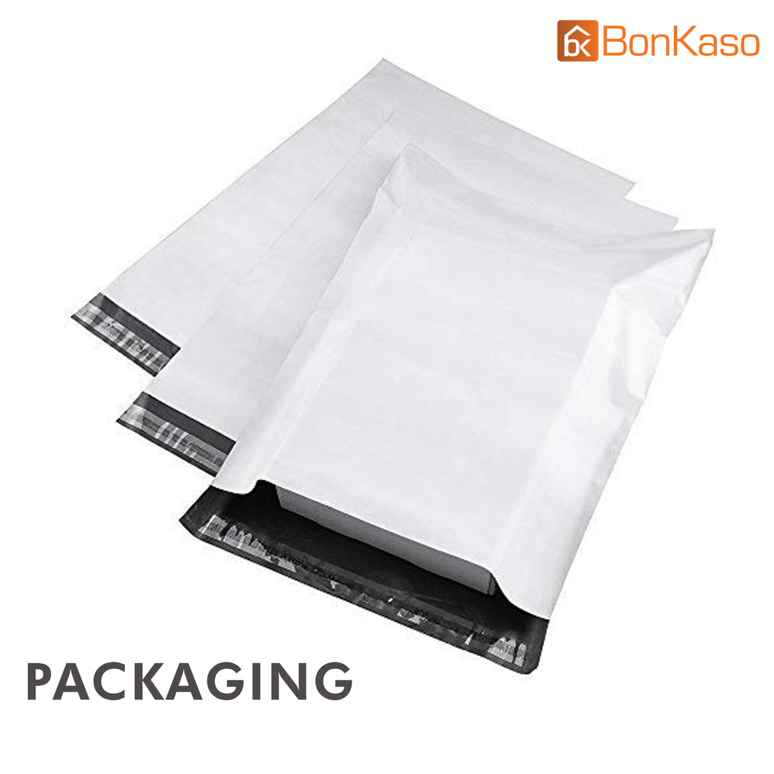 BonKaso 55 Microns Poly & Plastic Packaging Bags(Pack-50, Size 12x16)