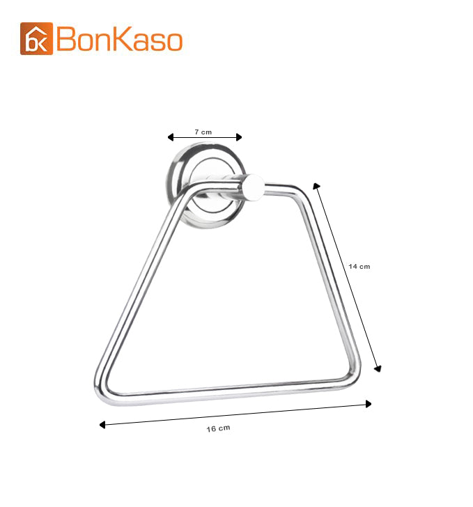 BonKaso FL-02 Towel Holder for Wash Basin Bathroom (Chrome Finish)