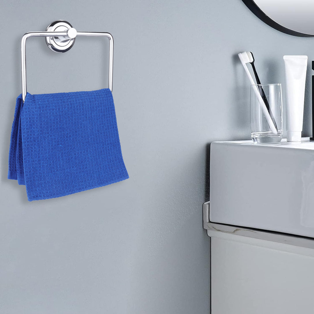 BonKaso FL-02 Towel Holder for Wash Basin Bathroom (Chrome Finish)