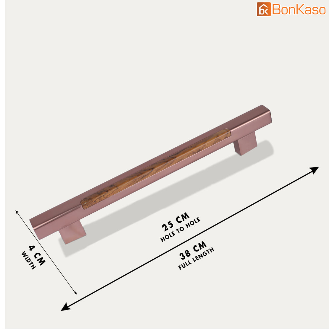 BonKaso FDH-5SF Door Handle in Aluminum Push Pull (Satin, Set-1)