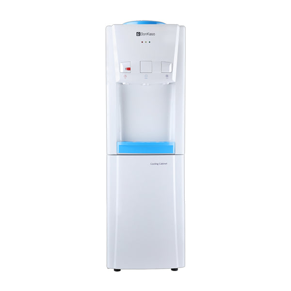 BonKaso Blueprint Hot & Cold Water Dispenser 21C Top Loading with Refrigerator - White/Blue