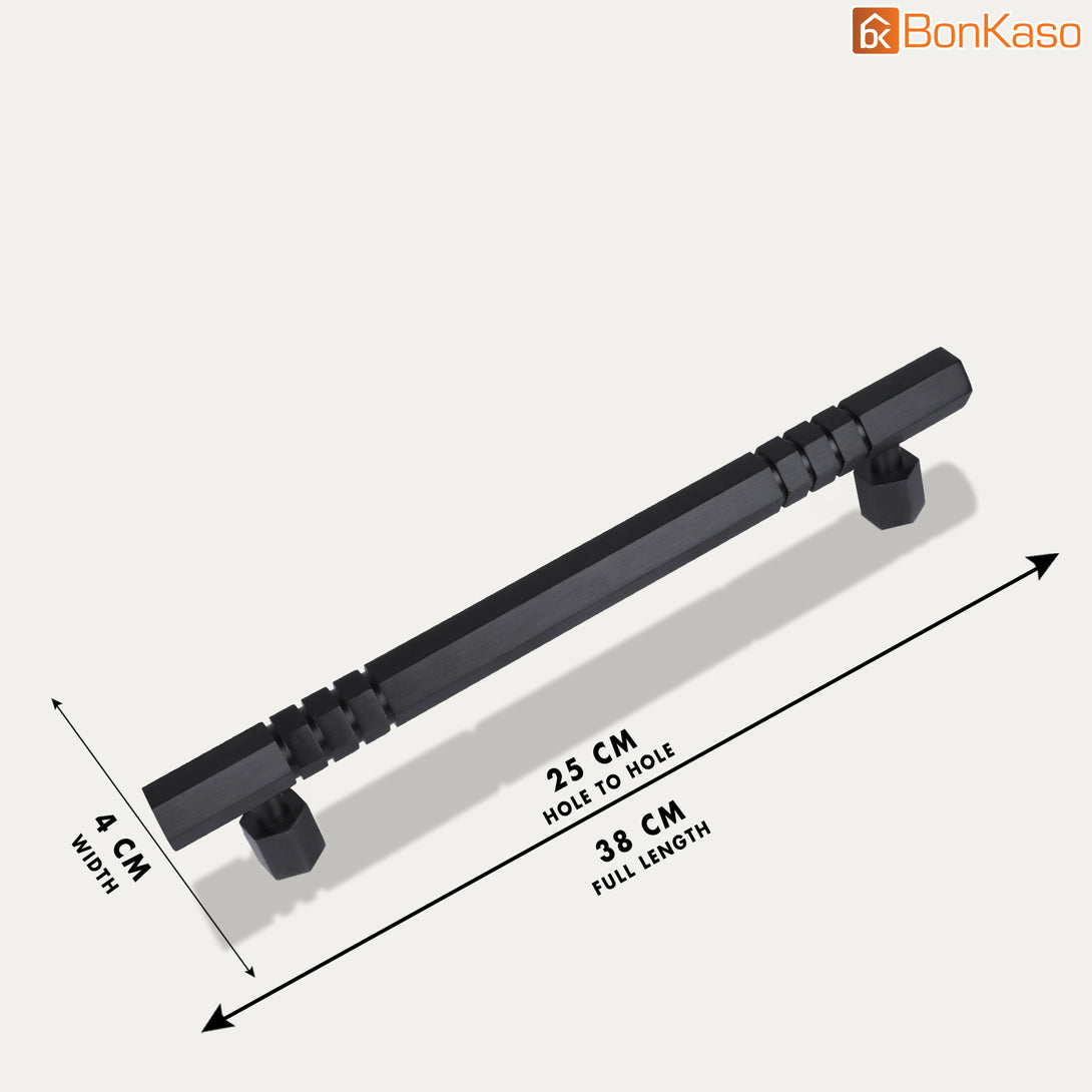 BonKaso FDH-2BL Door Handle in Aluminum Push Pull